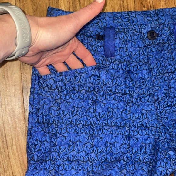 Patagonia women’s 6 pants cropped capri utility worn wear blue pattern stretch - Picture 3 of 11